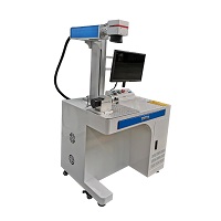 PLC docking summus efficientia automatic desktop fibra laser sculpturae machinae pro metallo namepate pro duris plasticis